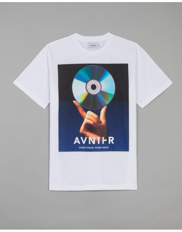 avnier t-shirt source white cd fw22