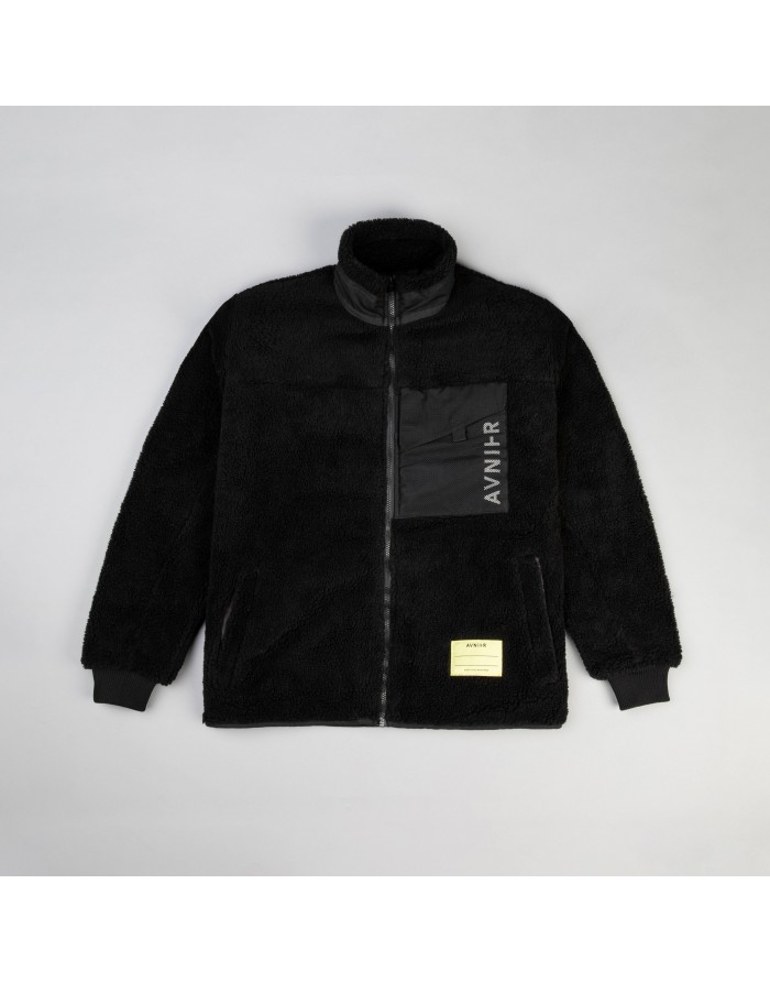 avnier fleece jacket acoustic black